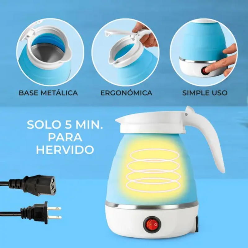 Hervidor de agua eléctrico plegable