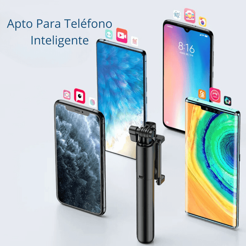 Palo selfie con doble Aro de Luz