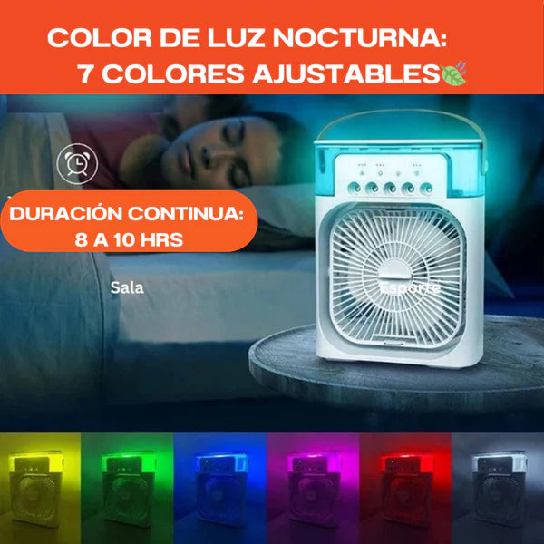 Ventilador + Humidificador Pro 3 en 1 Portátil